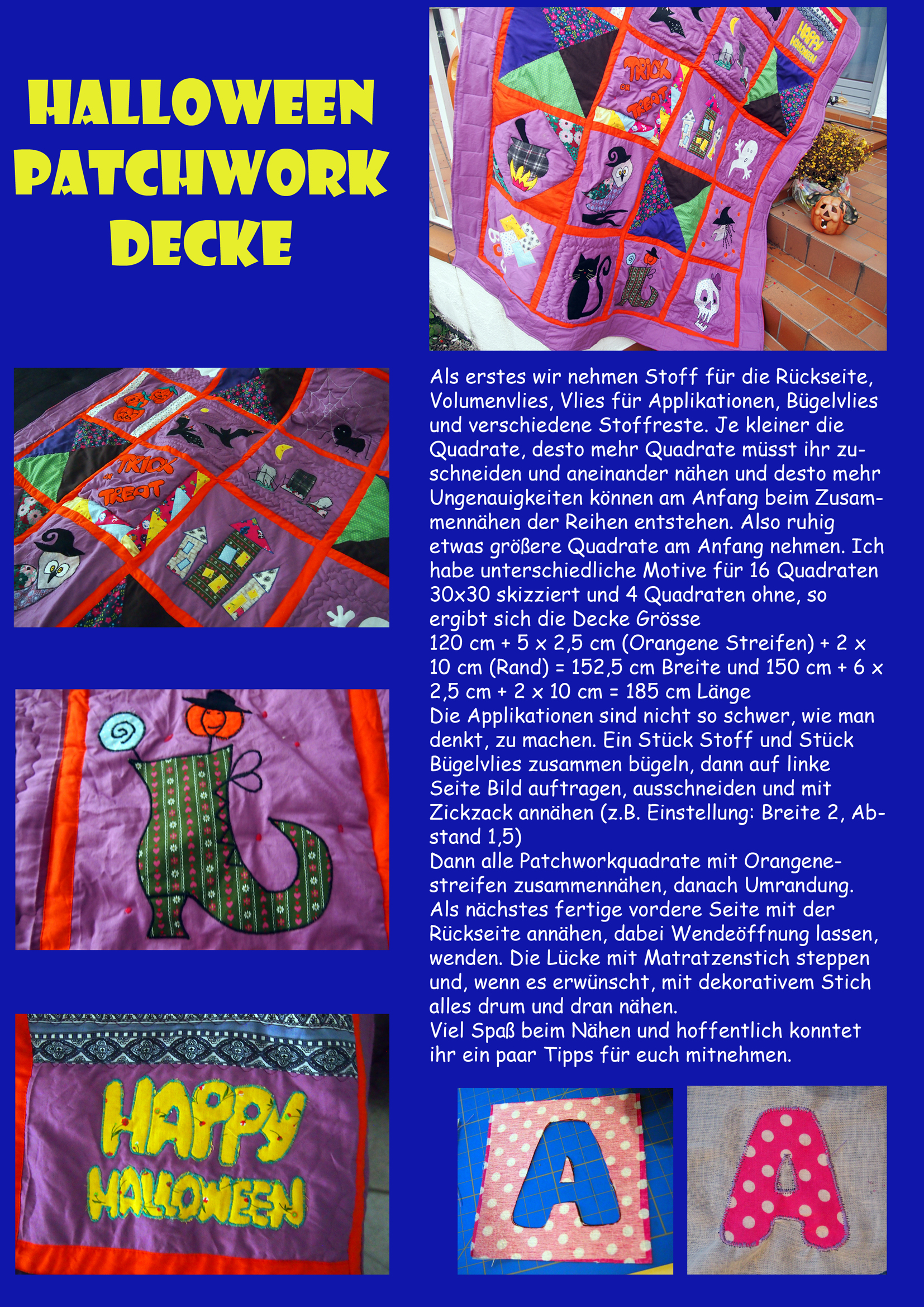 patchwork_halloween_decke